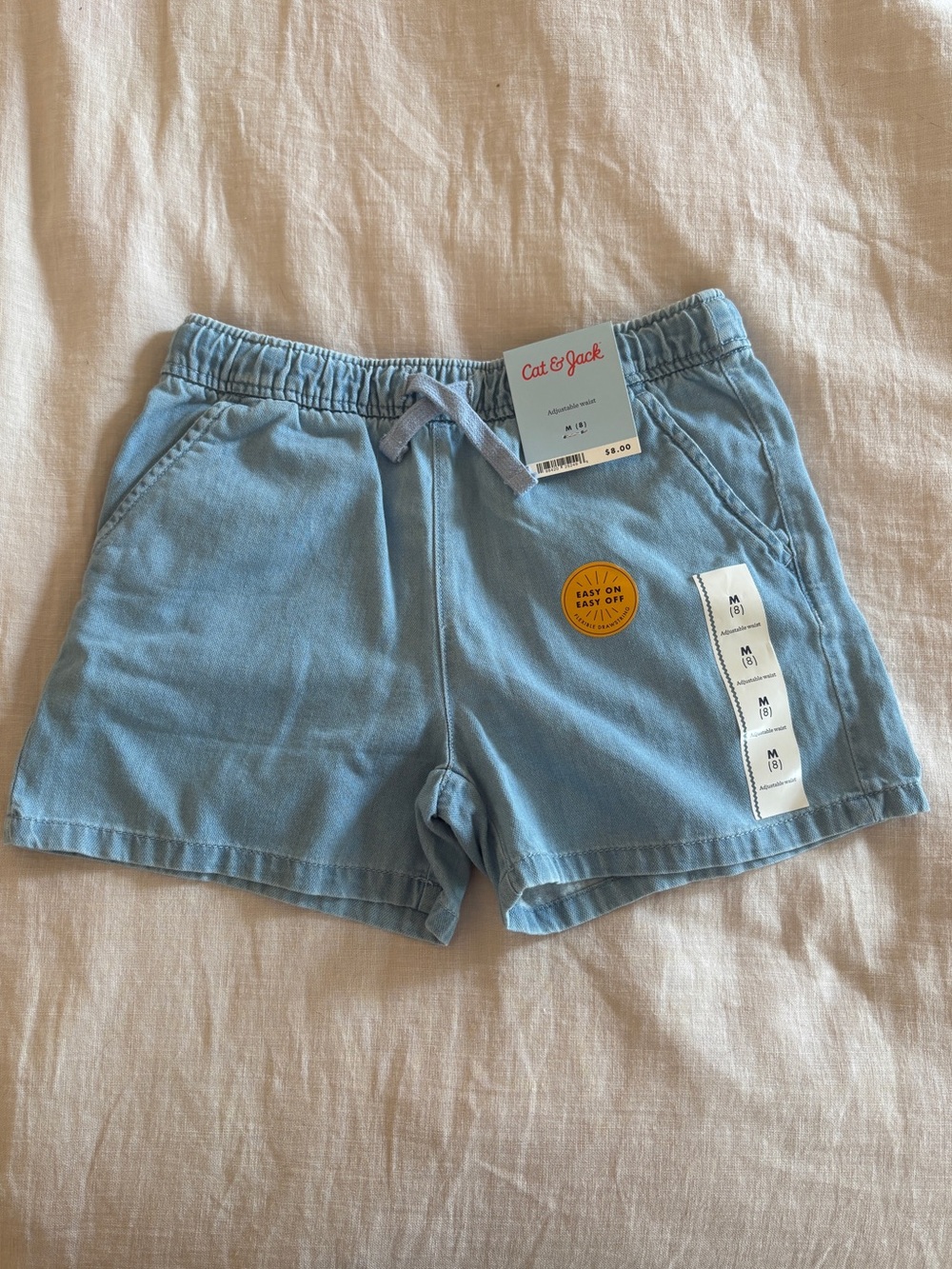 NWT🤍Cat & Jack 🤍Light Blue Girls' Pull-On Shorts